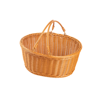 博佰澜仿藤编手提篮购物篮买菜篮子户外野餐篮工具篮采摘水果篮