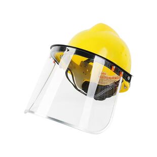 防护面罩电焊切割打磨安全帽面屏焊工专用面具冲击