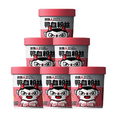 食族人鸭血粉丝汤166g×6桶