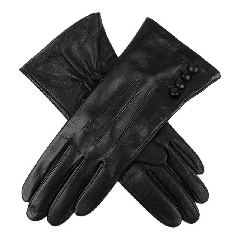 凯特王妃同款可触屏|DENTS真丝内里羊皮保暖女士手套7-5000礼盒