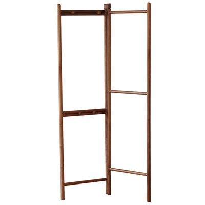 北美黑胡桃木衣帽架可折叠设计师