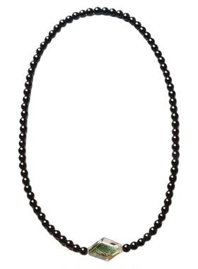 绿幽灵黑曜石女士项链