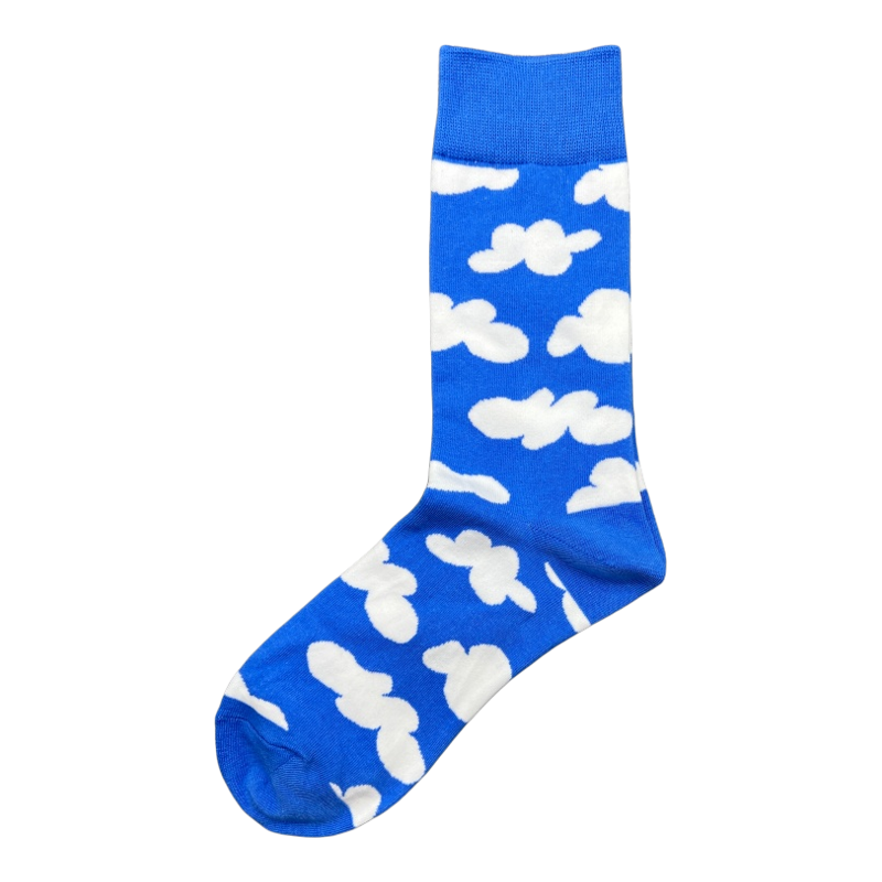 happysocks袜子纯棉女彩色中筒袜
