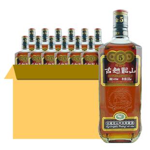 古越龙山绍兴黄酒库藏金五年500ml*12瓶花雕酒老酒糯米酒可泡阿胶