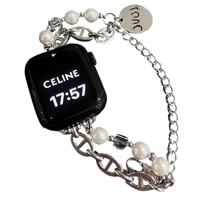 度假风串珠表带适用applewatch