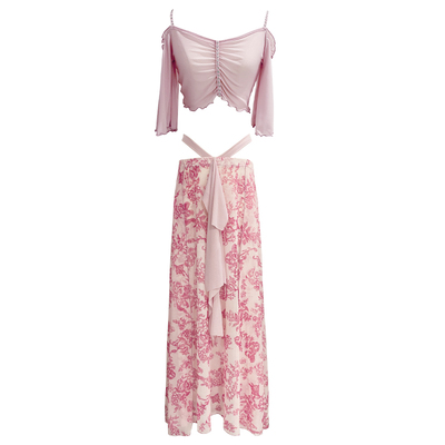 肚皮舞东方舞蹈服女仙纱长裙套装