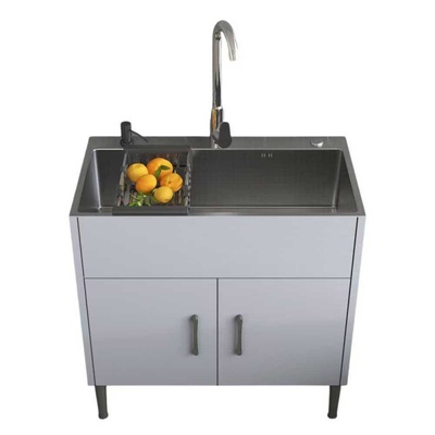 厨房洗碗池加厚水槽送沥水篮