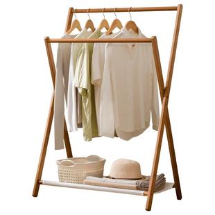 床边晚上放衣服神器酒店床头落地挂衣架卧室置物架民宿折叠衣帽架