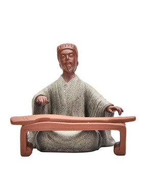 诸葛亮摆件国潮李白唐伯虎紫砂家居书桌装饰车载历史人物摆设茶宠