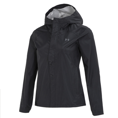 安德玛外套女装运动服UA跑步健身训练梭织连帽休闲夹克冲锋上衣