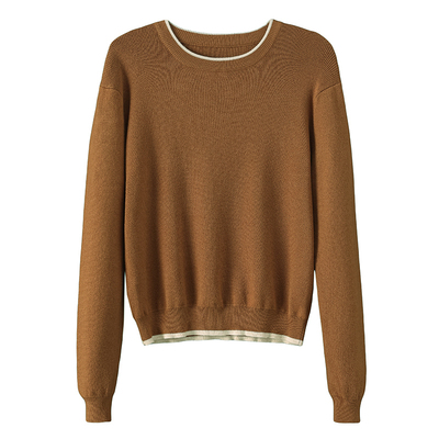 高腰毛衣女修身套头针织衫内搭