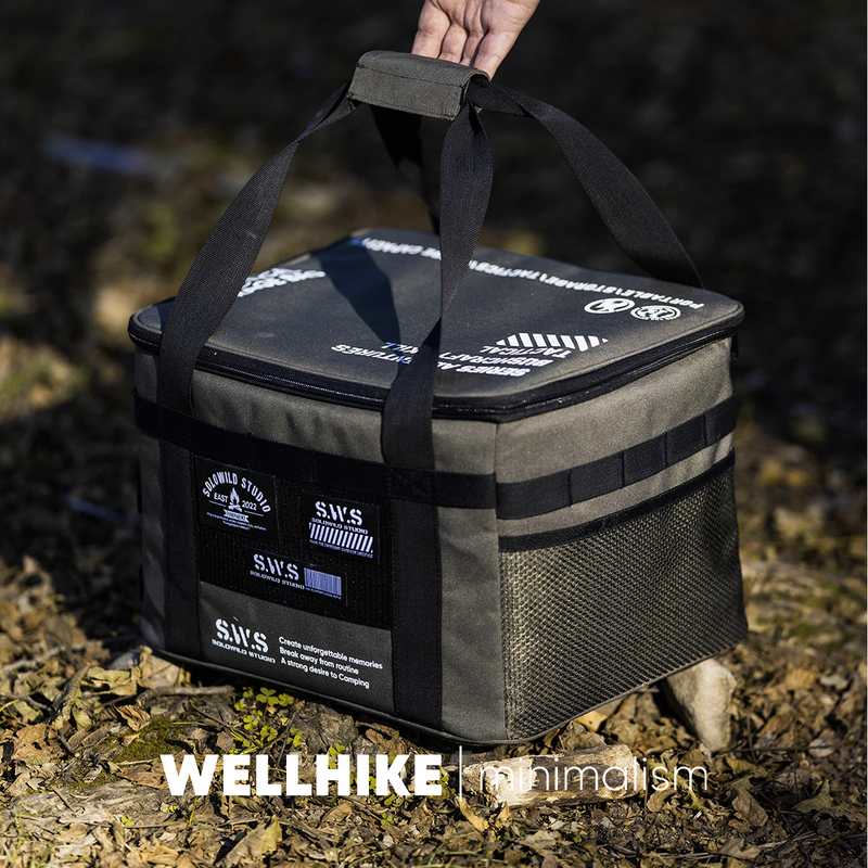 户外露营多功能户外大容量25L炉具具收纳收纳锅防撞露营包包野餐