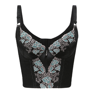 正品梵伊漫玉蝴蝶银纤维离子身材管理器长文胸收副乳聚拢女士内衣