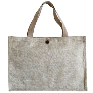 帆布袋子手提袋大容量服装袋子定做印logo高档文艺棉麻袋子手提