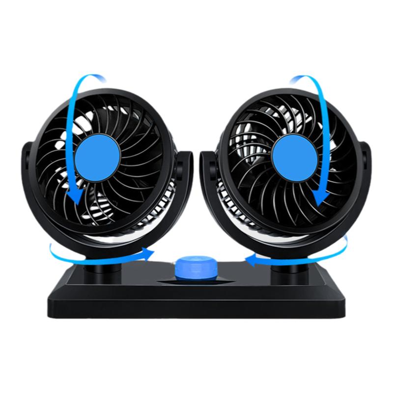 车载双头风扇车用12v24v电扇