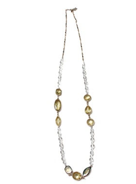 monet欧美轻奢璀璨长款毛衣链