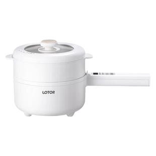 lotor辅食锅婴儿蒸煎煮一体多功能电煮锅煮粥小奶锅宝宝专用电锅
