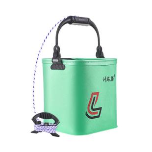 刘志强可折叠打水桶EVA装鱼桶野钓一体成型鱼护桶水桶加厚活鱼桶