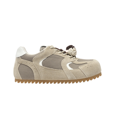 诗歌兰2025新款透气厚底休闲鞋女