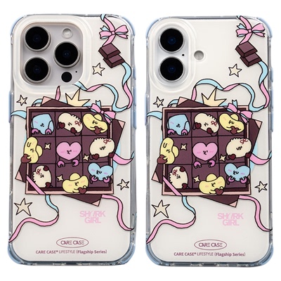 多趣巧克力盘四角挂孔手机壳