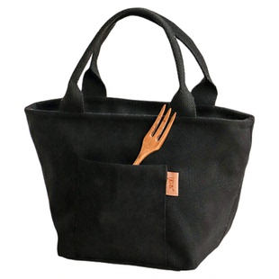 布艺新款保温饭盒袋饭包手提袋子上班族便当包加厚铝箔饭盒收纳袋