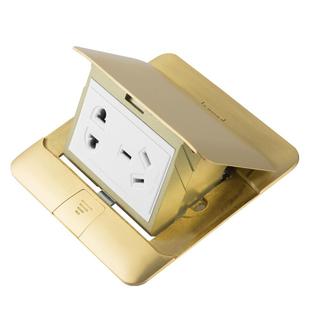 罗格朗地插座隐藏式五孔隐形快弹式地板地面家用电话电脑开关插座