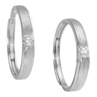 DOACH 情定终身银戒指情侣对戒999纯银轻奢高级感520送女朋友礼物