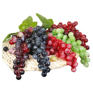 仿真葡萄串仿真水果塑料提子假水果模型道具绿色植物室内装饰挂件