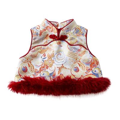 木本尚女童冬装汉服马甲拜年服