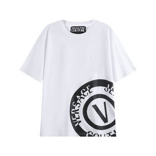 【自营】VJC 范思哲 男士超宽松版型圆领短袖T恤 76GAHT05 CJ00T