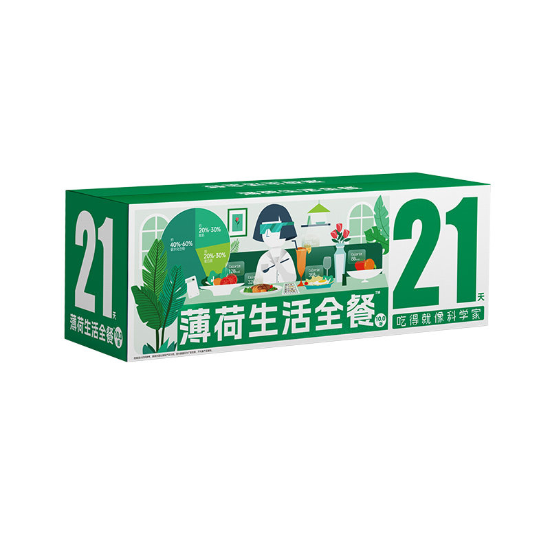薄荷健康21天全餐早中晚控卡套餐