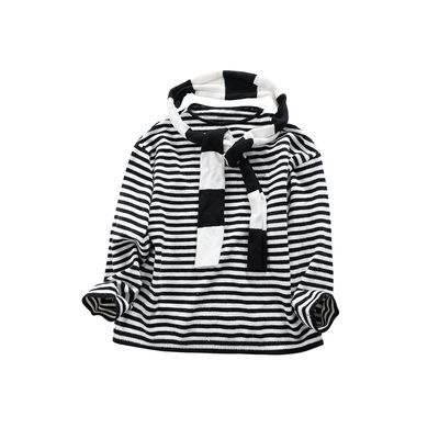 晶咕白标DADATATA 2025冬季新款【趣动条纹】绵羊毛条纹毛衣+围巾