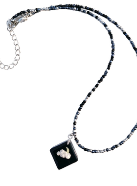 鹊踏枝手作星月云朵夜光项链