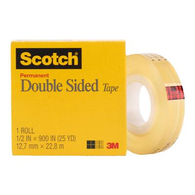 正品 3M胶带 透明双面胶带Scotch思高665 12.7mm*22.8m透明双面胶