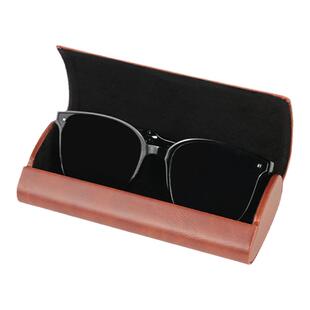 复古眼镜盒男便携 轻巧耐压抗压 高级感pu皮质近视眼镜GM墨镜盒女