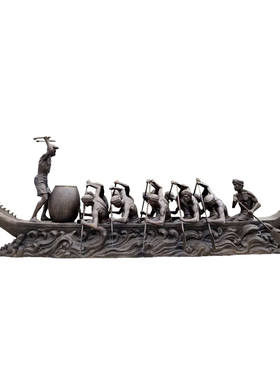 民族团结精神主题玻璃钢仿铜人物雕塑户外大型广场景观小品摆件