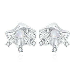 VIGG荷露耳钉女高级感耳环气质名媛时尚小众2026新款轻奢精巧耳饰