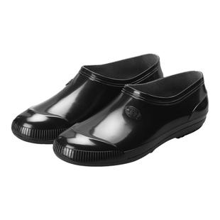 春夏季雨鞋男女时尚低帮元宝水靴短筒厨房防滑水鞋浅口工作鞋胶鞋