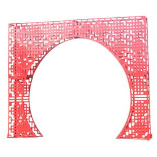 中式婚庆道具铁艺中华门月亮拱门中国风舞台装饰屏风路引婚礼摆件