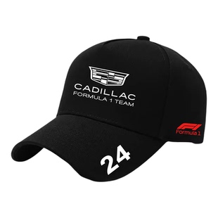 周冠宇凯迪拉克F1车队方程式赛车24号鸭舌帽遮阳防晒棒球帽子男女
