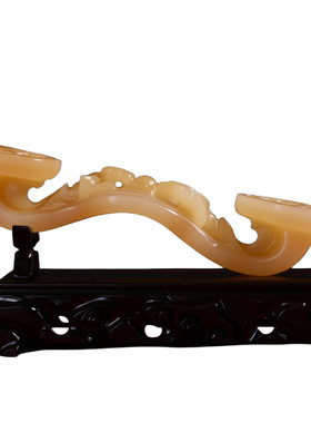 天然黄玉如意摆件招财发财万事如意送礼店铺开业乔迁新居公司领导