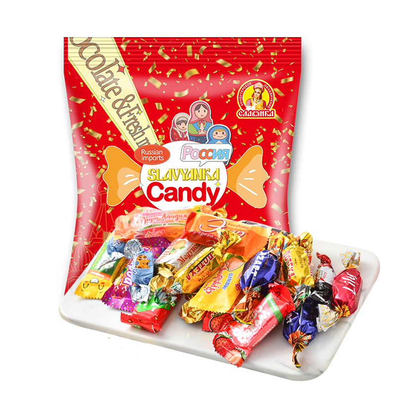 俄罗斯进口食品巧克力糖果零食喜糖高端网红爆款送礼盒年货糖果
