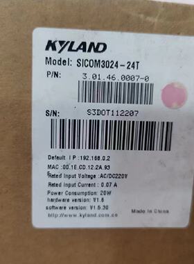 议价Kyland sicom3024-24t  KOM600-1S-SC-1T KOM300F-1S2T-SC40-