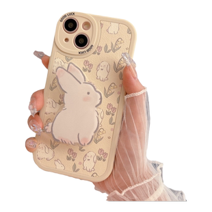 可爱兔子适用OPPOReno15/14/13/12Pro手机壳11/10女新款a6GT/A5全包findx9pro/x8s/7真我neoturbo防摔保护套
