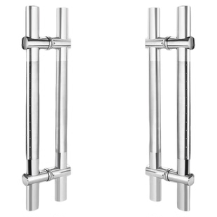 玻璃门拉手高级感不锈钢孔距可调拉手单面双面拉手大门木门把手