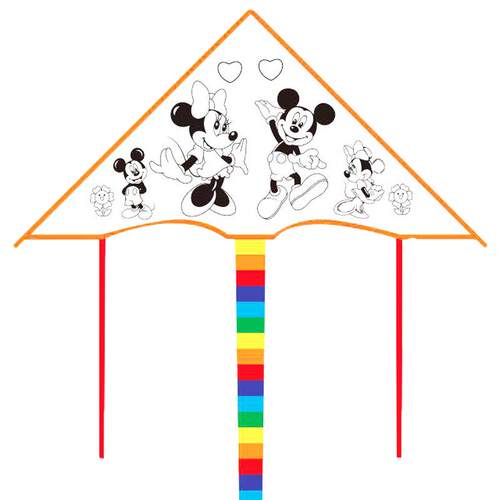 风筝diy儿童手工绘画空白填色线稿幼儿园教学材料包涂鸦送画材线
