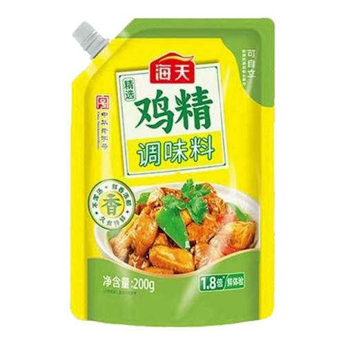海天精选鸡精100g家用可自立调味品提鲜增味去腥炒菜拌馅煮汤尝鲜