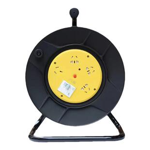 公牛线盘移动式电缆盘电源线绕线盘插座220V带漏电保护16A延长线