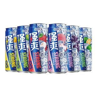 强爽8度rio锐澳鸡尾酒330ml*24罐微醺果酒整箱批发低度清爽气泡酒