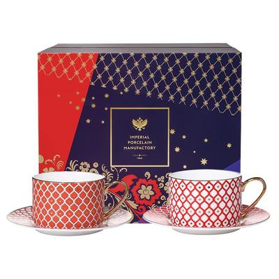 LOMONOSOV俄皇欧式咖啡杯碟情侣